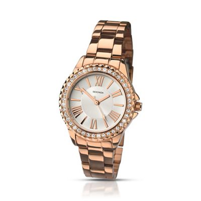 Ladies rose gold plated fashion watch 2358.28